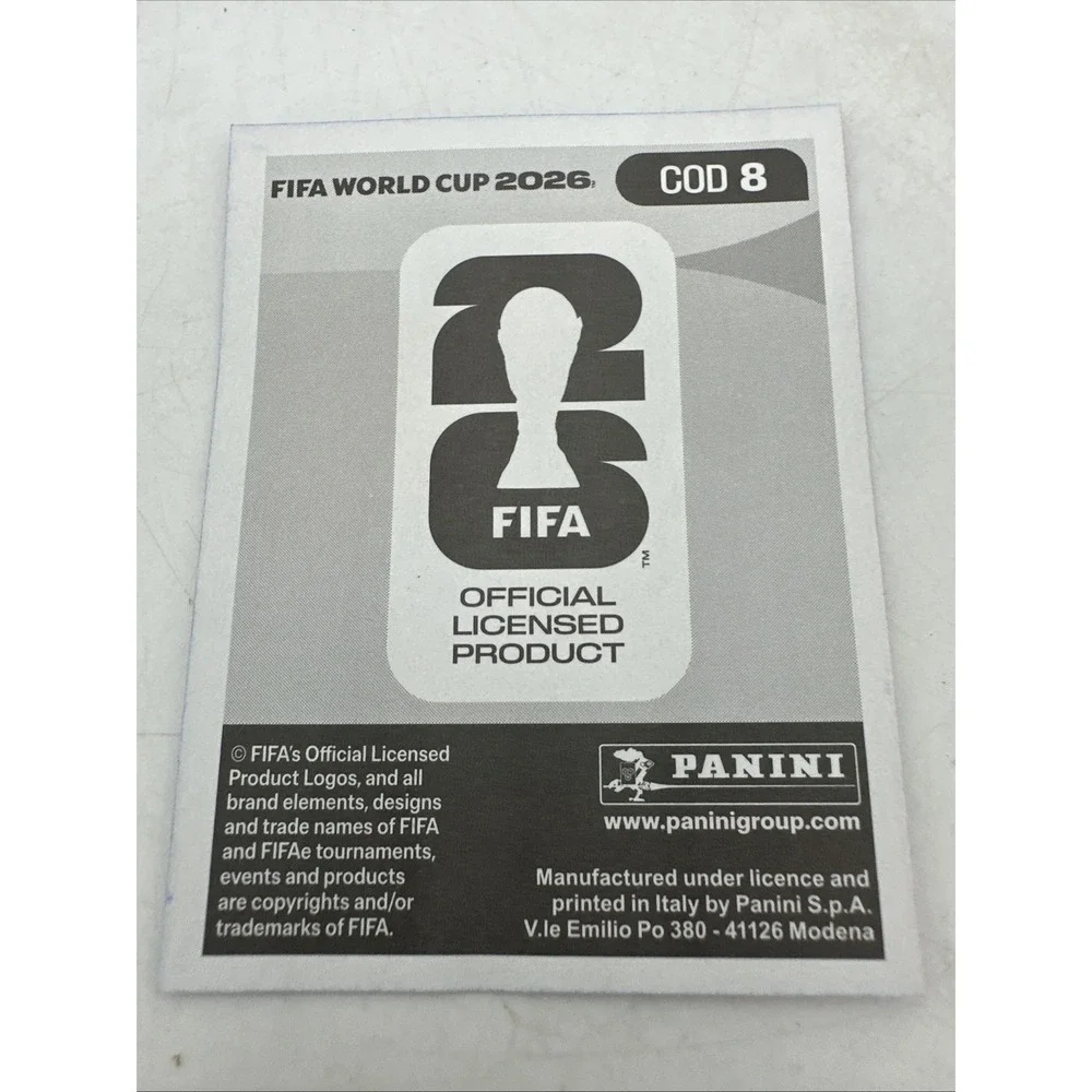 Panini FIFA World Cup 2026 Charles Pickel COD8 Sticker Purple - EUC